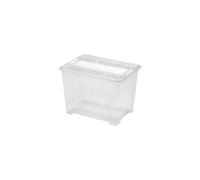 Homéa Boîte de rangement Texbox 21 L en plastique transparent 38 x 28 x 27,2 cm