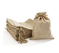Homealexa 24 PCS Sacs en Jute avec Cordon de Serrage pour Cadeaux de Mariage et Artisanat de Bricolage