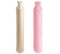 Homealexa Bouillotte Longue avec Housse Souple 2L, Bouteille d'Eau Chaude avec Chauffe-mains, Sac Chauffe-Ventre, Bouteille de Lit pour Femmes et Hommes