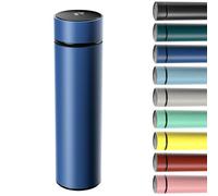 Homealexa Bouteille Isotherme en Acier Inoxydable 500ML, Bouteille Isotherme sous Vide avec Affichage de la Température Intelligent Température à Ecran LED Bleu