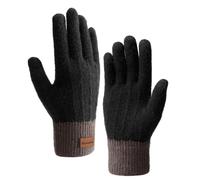 Homealexa Gants d'hiver à Écran Tactile Femme et Homme Gants Tricoté Chauds pour Cyclisme Randonnée Escalade Travail Loisir Cadeau Noir,Taille unique,noir