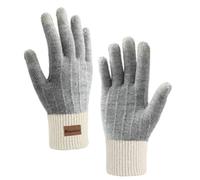 Homealexa Gants d'hiver à Écran Tactile Femme et Homme Gants Tricoté Chauds pour Cyclisme Randonnée Escalade Travail Loisir Cadeau Gris,Taille unique,gris