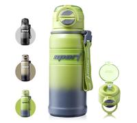 Homealexa Gourde Isotherme 680 ml en Acier Inoxydable - Étanche, Sans BPA, avec Paille - Bouteille Thermique pour Sport, Voyage, Extérieur