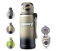 Homealexa Gourde Isotherme 680 ml en Acier Inoxydable - Étanche, Sans BPA, avec Paille - Bouteille Thermique pour Sport, Voyage, Extérieur