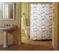 Homebain AC168911 Albatros Rideau de Douche Tissu Bleu 180 x 200 cm