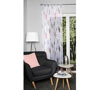 HOMEbasics Rideau en Voile imprimé « Paolo » - Idéal pour Les pièces à Vivre élégantes - Montage Facile