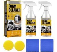 Homebbc Foam Cleaner,2024 New Multi-Purpose Foam Cleaner,Powerful Stain Removal Kit,Car Interior Foam Cleaner (2 pcs)