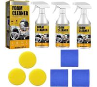Homebbc Foam Cleaner,2024 New Multi-Purpose Foam Cleaner,Powerful Stain Removal Kit,Car Interior Foam Cleaner (3 pcs)