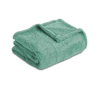 Homebliss Couverture Polaire Flanelle 130 x 150 cm,Plaid Polaire Super Douce et Duveteux,Plaid pour Canapé,Chaude et,Confortable,Couvre-lit - Haute Qualité - Vert d'eau