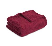 Homebliss Couverture Polaire Flanelle 130 x 150 cm,Plaid Polaire Super Douce et Duveteux,Plaid pour Canapé,Chaude et,Confortable,Couvre-lit - Haute Qualité - Bordeaux