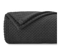 Homebliss Couverture Polaire Flanelle 220 x 240 cm,Couverture de Canapé,Plaid Polaire Super Douce et Duveteux,Plaid pour Canapé,Chaude et,Confortable,Couvre-lit - Haute Qualité - Gris foncé