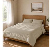 Homebliss Housse de Couette Microfibre 200x200 + 45x75 2PCS, Taupe