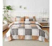 Homebliss Parure De Lit 90x190/200 cm en Microfibre, Ensemble de Draps 3 Pièces Imprimée, Drap Housse Ajustable 90x200 cm cm, Drap Plat 1 Personne 150x250 cm et 1 Taie d'oreiller 50x80, Yager