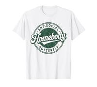 Homebody Antisocial Papillon Vintage Antisocial Introverti T-Shirt
