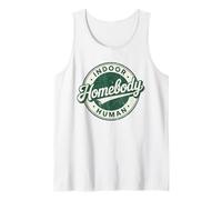 Homebody Intérieur Humain Vintage Hommes Antisociaux Femmes Introverti Débardeur