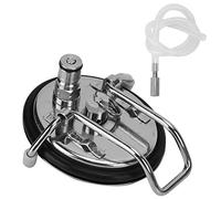 Homebrew Couvercle de Carbonation pour Kegs, acier inoxydable 11.5x9.6 cm - Carbonation rapide et efficace, pierre à carbonate 0.5 μm, remplacement durable pour tireuse