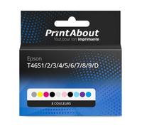 Homebrew Epson T46S1/2/3/4/5/6/7/8/9/D Cartouche d'encre 10 couleurs Multipack