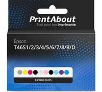Homebrew Epson T46S1/2/3/4/5/6/7/8/9/D Cartouche d'encre 10 couleurs Multipack