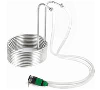 Homebrew Refroidisseur de moût en acier inoxydable 304 avec tube en silicone Échangeur de chaleur efficace pour brassage à domicile bars et restaurants