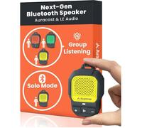 HomeBuddy - Mini Haut-Parleur Bluetooth Portable avec Auracast, 15 Heures d’autonomie et IP67 étanche, Audio Portable Clip-on