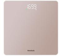 Homebuds Balance Connectée, Haute Précision 0.05kg Par Notre Professional Fabricant Depuis 2001, Pese Personne Step-On et LED Blanche Pour Une Meilleure Visibilité, 3*AAA Incluses, 182kg, Or Rose