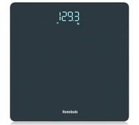 Homebuds Balance Pese Personne Haute précision 0,05kg, Pèse Personne 182kg | Professionnelle Fabricant Depuis 2001 Pèse Personne Fiable Grand LED et Step-On, Verre Trempé, 3*AAA, Scale Bleu