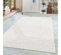 HomebyHome Grand Tapis Salon Moderne Tapis Chambre Tapis Crème 280x370 cm - Tapis Poil Court Salle de Séjour Unicolore Concevoir Doux et Moelleux - Tapis Cuisine Enfant Moquette à Poils Ras