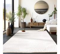 Homebyhome Grand Tapis Salon Moderne Tapis Chambre Tapis Nature 280 x 370 cm - Tapis Poil Court Salle de Séjour Tapis Effet 3D Scandinave Doux et Moelleux - Tapis Cuisine Lavable Moquette à Poils Ras