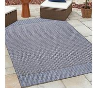 HomebyHome Tapis d'Extérieur Résistant aux Intempéries 160x230 cm Gris - Résistant aux UV, Imperméable et Léger - Idéal pour Balcon, Terrasse, Jardin et Cuisine