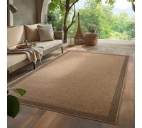 Homebyhome Tapis d'Extérieur Résistant aux Intempéries 300x400 (280 x 370 cm) Beige - Résistant aux UV, Imperméable, Robuste et Naturel en Jute - Idéal pour Balcon, Terrasse, Jardin, Cuisine, et Salon