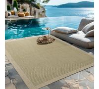 HomebyHome Tapis d'Extérieur Résistant aux Intempéries 300x400 (280 x 370 cm) Vert - Résistant aux UV, Imperméable et Léger - Idéal pour Balcon, Terrasse, Jardin et Cuisine
