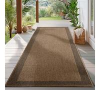 HomebyHome Tapis d'Extérieur Résistant aux Intempéries 80 x 150 cm Beige - intérieur Résistant aux UV, Imperméable, Robuste et Naturel en Jute - Idéal pour Balcon, Terrasse, Jardin, Cuisine, et Salon