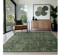 Homebyhome, Tapis en Coton Chenille Vert 140x200 cm Lavable, Antidérapant et Doux, Pour Salon, Chambre, Bureau & Cuisine