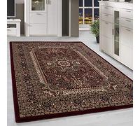 HomebyHome Tapis Oriental 240x340 cm Rouge, Textile Classique Style Campagne, Résistant et Élégant pour Grands Espaces