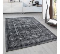 Homebyhome Tapis Oriental Classique Gris 300x400 cm - Motifs Ornementaux et Floraux, Tissage Serré, Poil Court