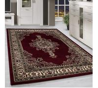 Homebyhome Tapis Oriental Rouge à Poil Court 300x400 cm - Design Classique et Motifs Floraux