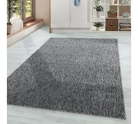 HomebyHome tapis Salon Moderne Gris 80x150 cm - Tapis Poil Court Unicolore Doux et Moelleux - Cuisine Enfant Moquette Coureur à Poils Ras