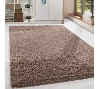 HomebyHome Tapis Salon Moderne Tapis Chambre Mocca 200x290 cm - Tapis Shaggy Salle de Séjour à Poils Longs Unicolore Concevoir Doux et Moelleux - Tapis Cuisine Enfant Moquette Rectangulaire