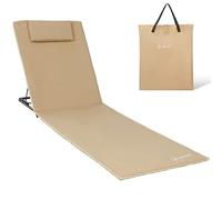 Homecall Matelas de plage rembourré à séchage rapide, format XXL (Sable)