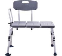 Homecare Innovation Banc de transfert pour baignoire - Facile et sûr à monter dans le banc de baignoire - Charge maximale : 180 kg - Gris - Ergonomique