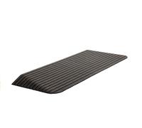 HomeCare Innovation | Rampe de seuil dacces en caoutchouc handicape de trottoir | Rampes de passe passage de seuil porte d acces pour fauteuil roulant - Noir (6,5 x 42 x 110 cm)