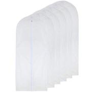HomeClean Housses de vêtements 60cm x 153cm (Paquet de 6) Anti Mites Transparente Résiste à l'humidité Peut être utilisé pour protéger Les Robes, Les Manteaux, Les Costumes et Les Manteaux