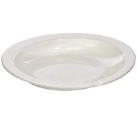 Homecraft, Assiette à ventouse Scoop, en mélaminé blanc, stable, antidérapante