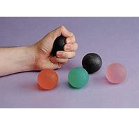Homecraft, balle en gel pour exercice de la main, dextérité doigts et avant-bras, couleur noire, extra douceur, très molle, entraîne à la résistance, renforcement et réhabilitation, très ferme.