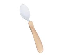 Homecraft Caring Cutlery, Ivory Handle Soft Coated Spoon (Eligible for VAT Relief in the UK) Ergonomic Stainless Steel Eating Utensil, Silverware for Weak Grip, Elderly, Disabled, Handicapped