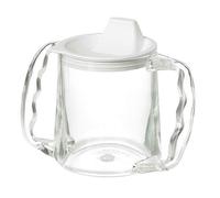 Homecraft Caring Mug, Small Spout Opening, Retail Packed, Two-Handled Mug for Easy, Mess-Free Drinking, Cup with Easy to Grip Contoured Handles for Users with Limited Grip Strength or Disabilities