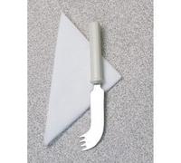 Homecraft, combiné couteau-fourchette, couverts, ustensile de cuisine, aide aux repas, conçu pour manger à une main, en acier inoxydable, Outil d'assistance à la vie