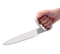 Homecraft, couteau de chef Reflex avec poignée profilée et fermée, aide de cuisine, poignée sécurisée pour la préparation de repas, pour personnes âgées ou avec une faible préhension