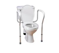 Homecraft Toilet Safety Frame (Eligible for VAT relief in the UK) Surrounding Rail Offers Support, Easier to Sit and Rise, Elderly, Disabled, Handicapped, Bathroom Safety Handles, Height Adjustable