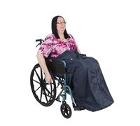 Homecraft Wheelchair Cosy, Standard Size, Wheelchair Blanket for Warmth and Comfort, Wheelchair Accessory, Fleece Lined Blanket with Ring Pulled Zipper, Fits Nearly All Manual Wheelchairs
